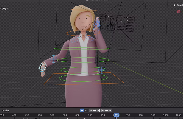 Takeda character rig set up